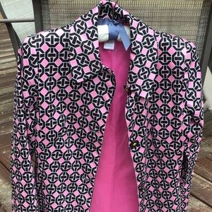 Pink & Black & White Walking Coat